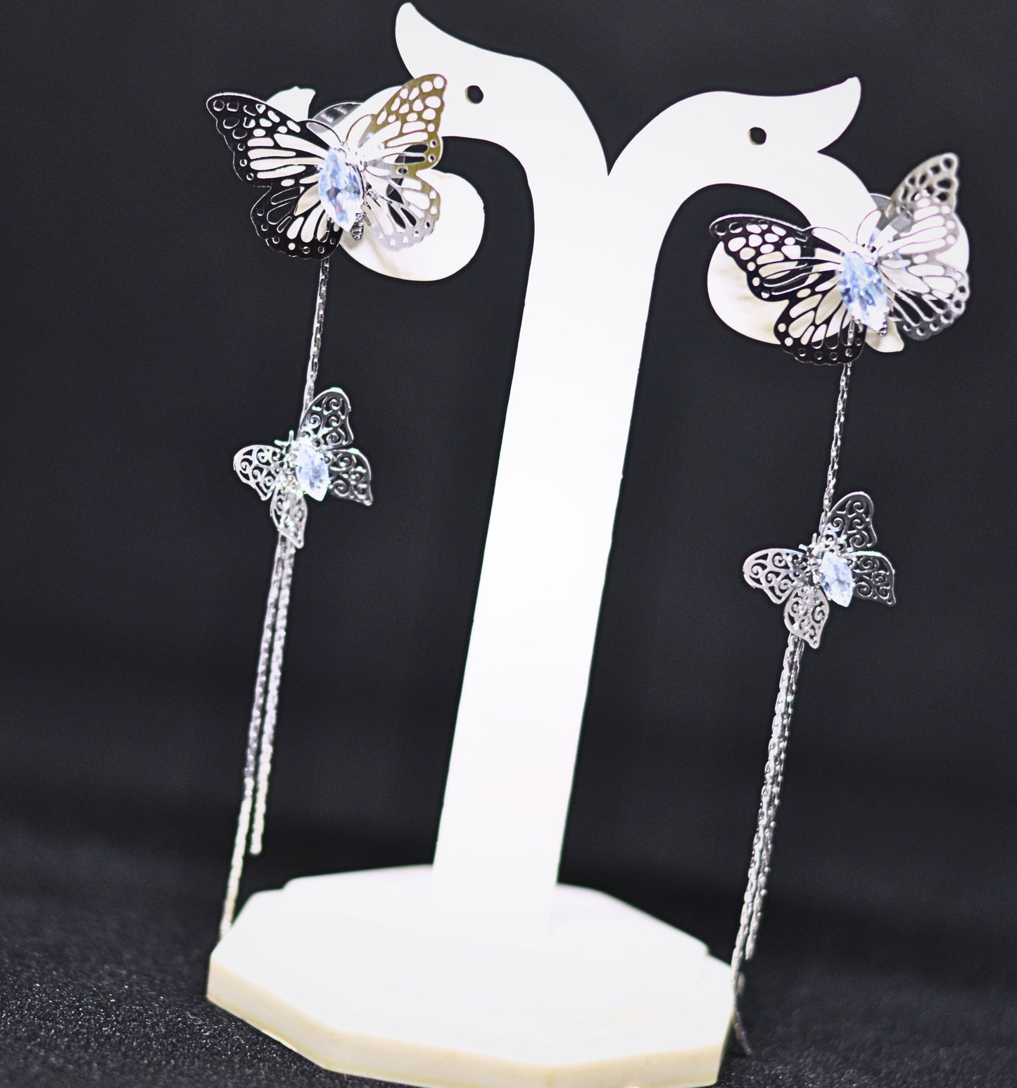 Korean Nabi long earring in silver