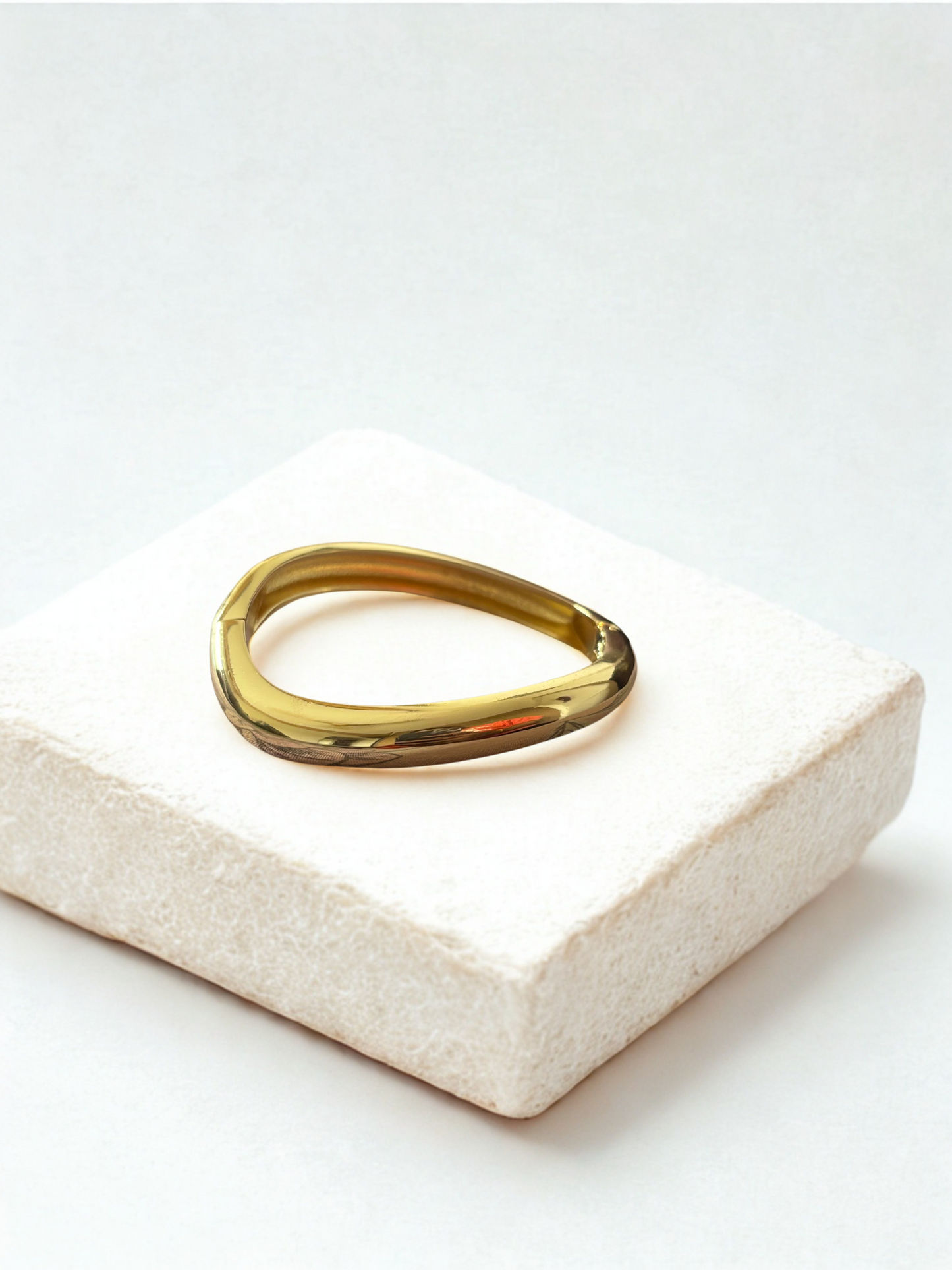 Stainless steel gold kada