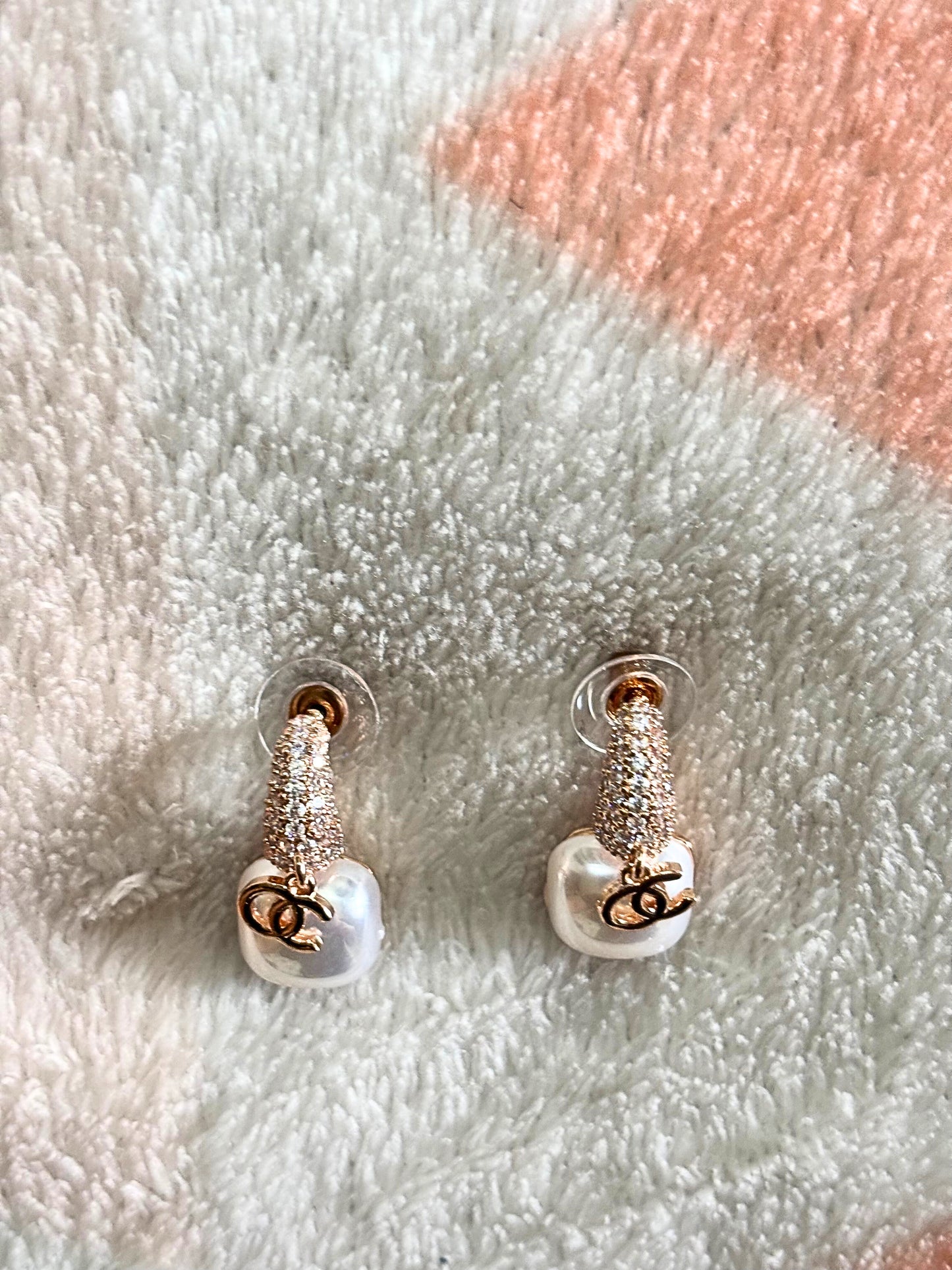 Imported style diamond earrings