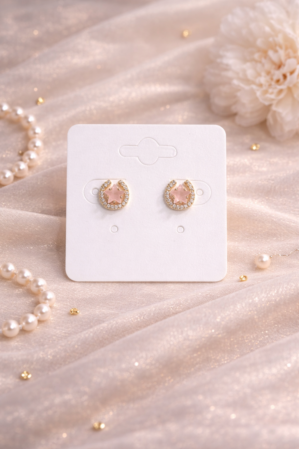Eterna Shine AD Stone Stud Earrings