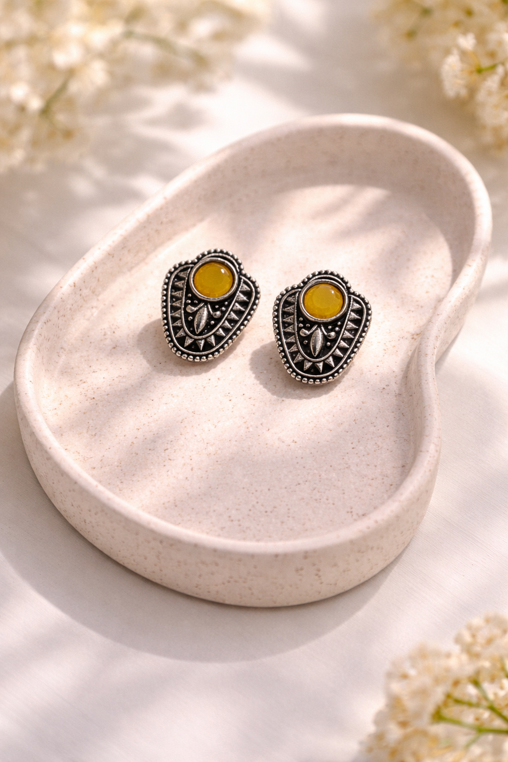 Vintage Glow Statement Earrings