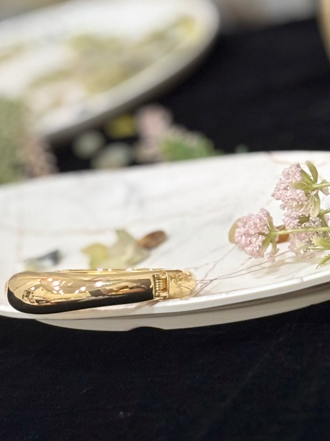 Stainless steel gold kada