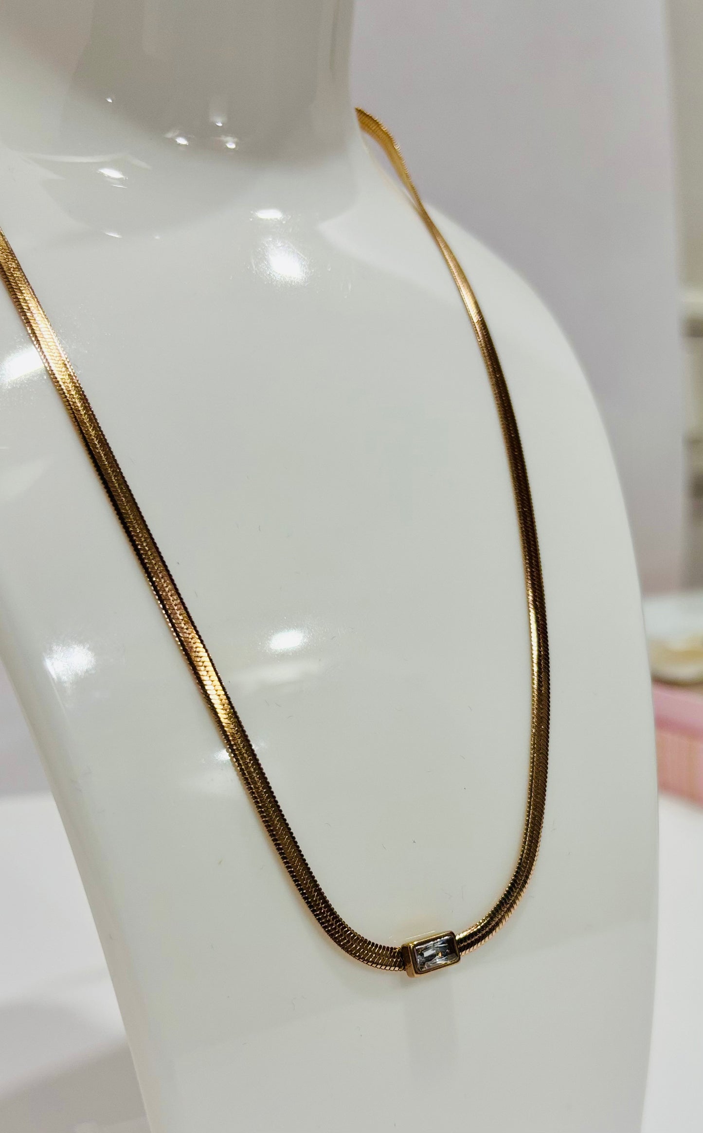 Rose Gold broad chain