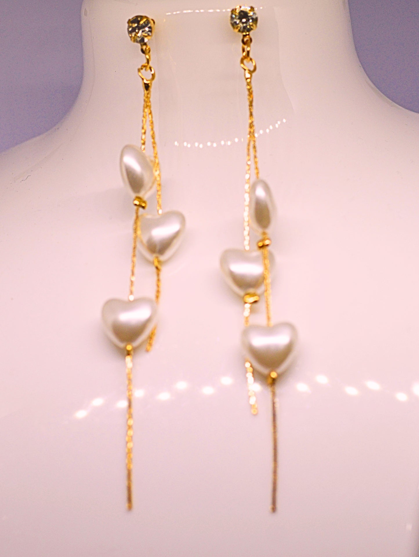 Gold earrings