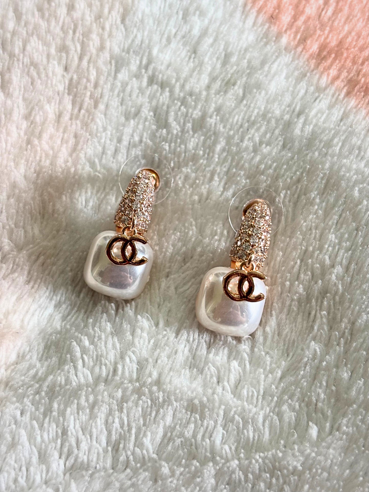 Imported style diamond earrings