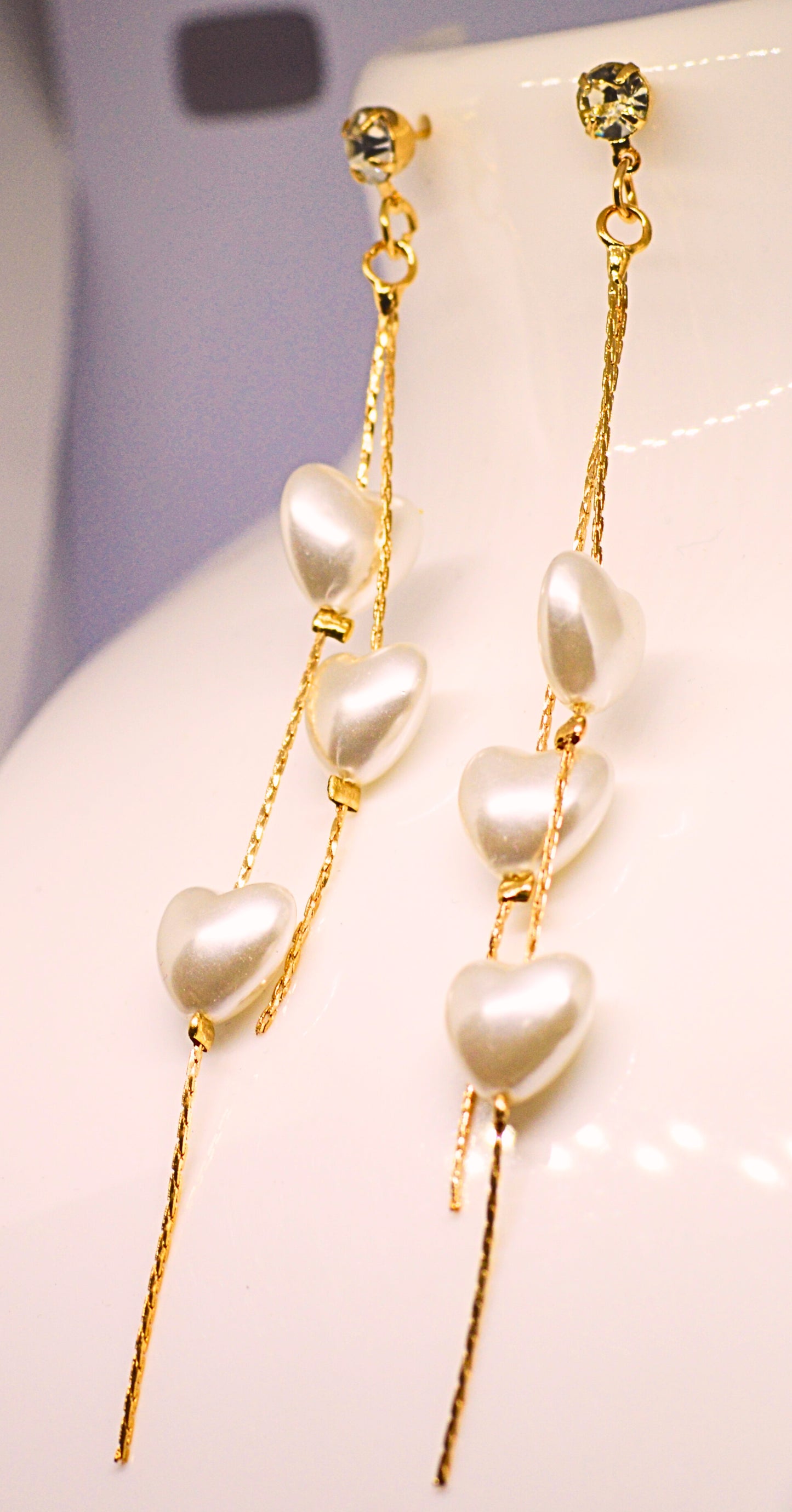 Gold earrings