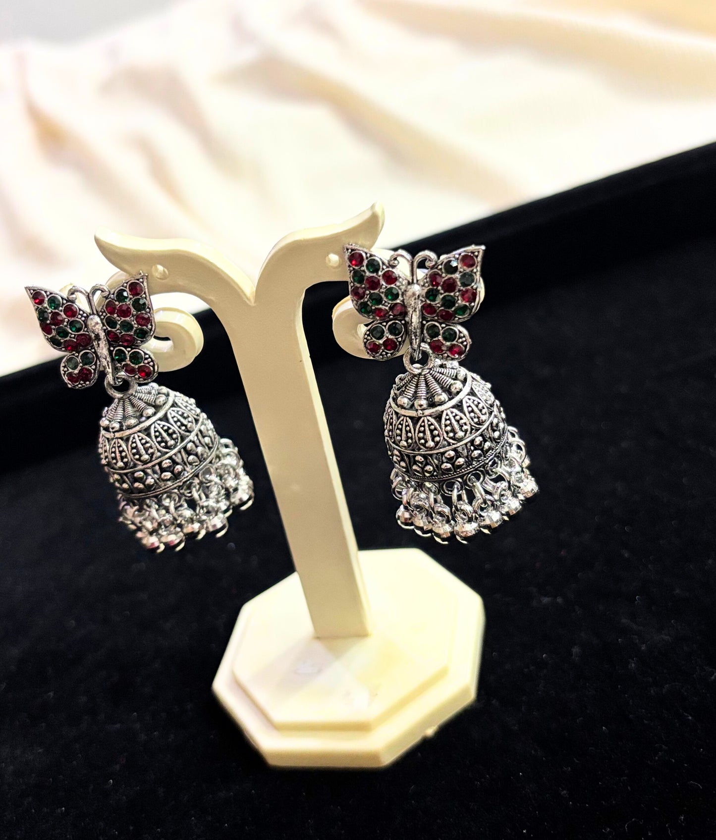 Butterfly Hanging Jhumkas Earrings