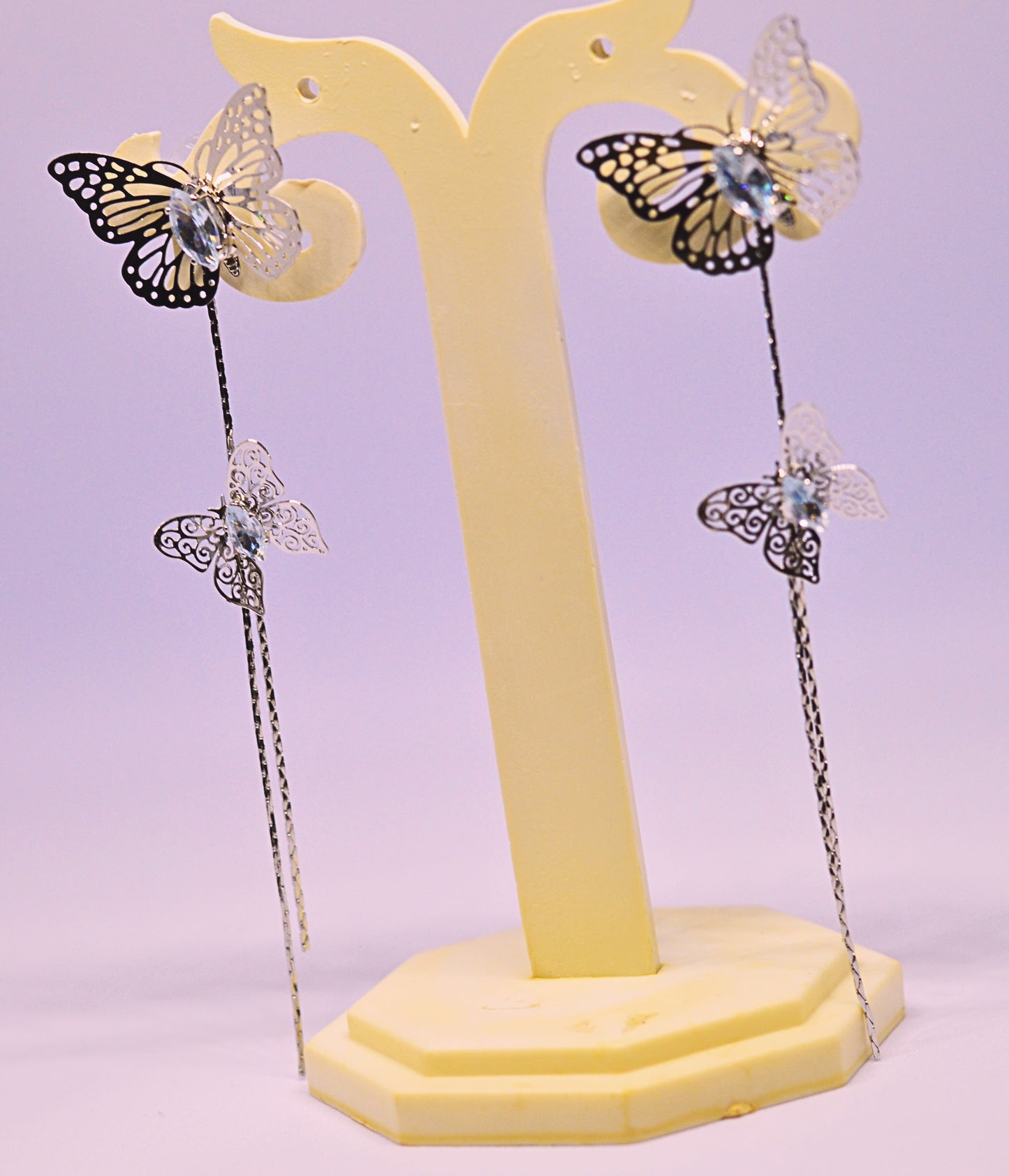 Korean Nabi long earring in silver
