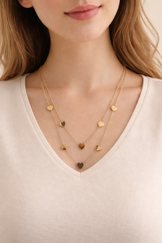 All-Heart Dual-Layer Necklace