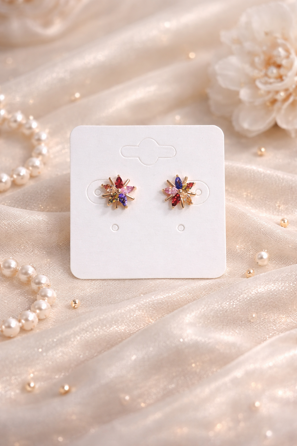 Stellar Bloom Stud Earrings