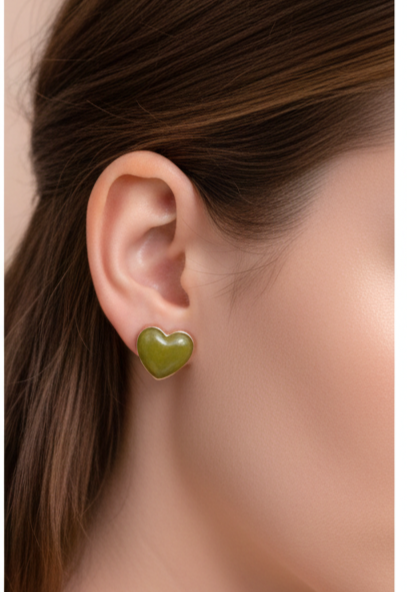 Pastel Heart Stud Earrings