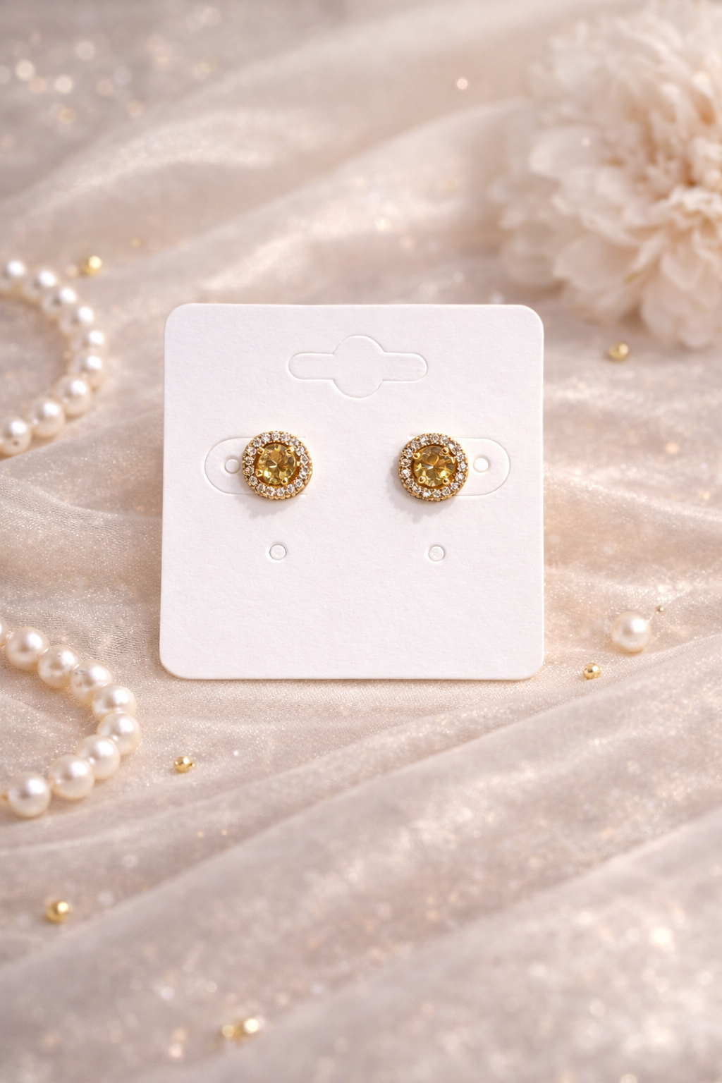 Classic Halo Stud Earrings