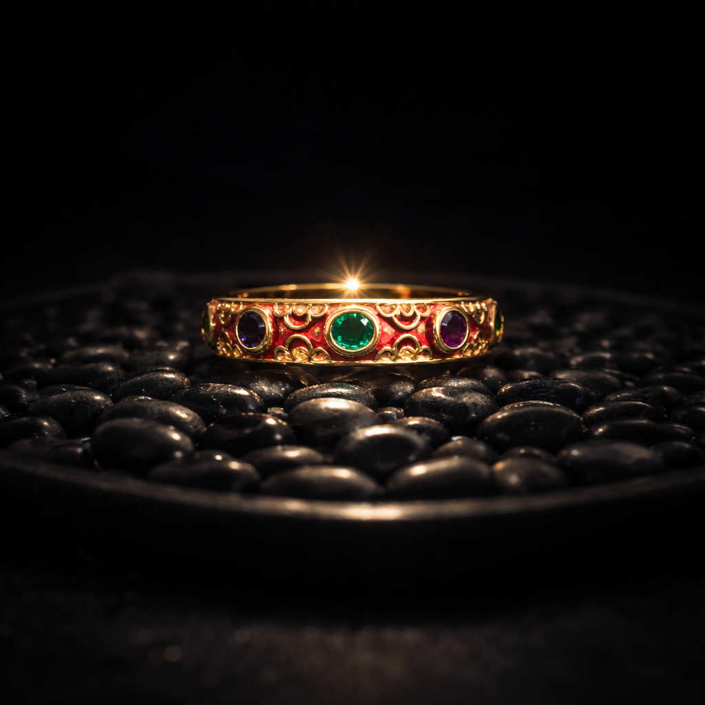 Regalia Radiance Enamel Band Ring