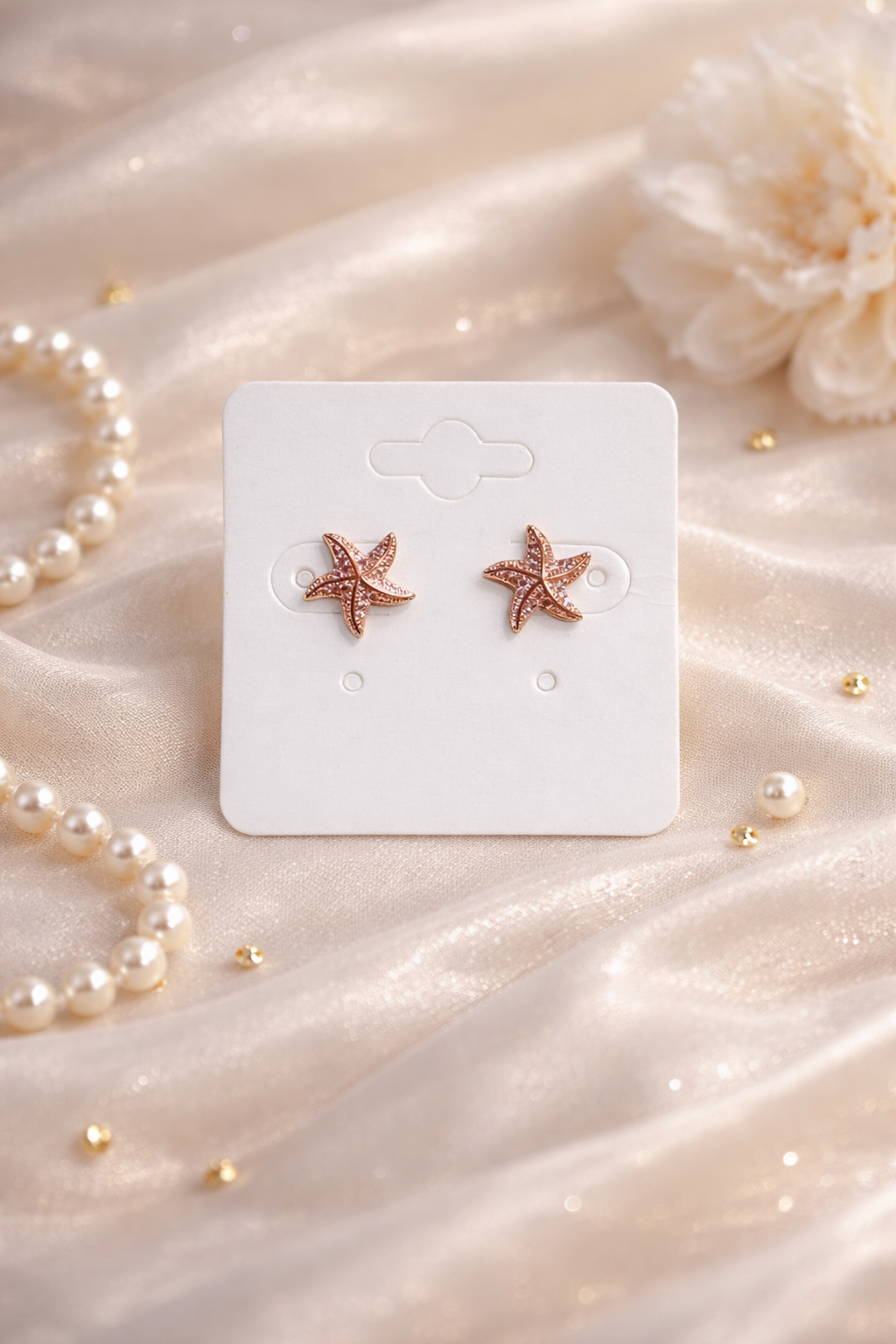 Starfish Sparkle Stud Earrings