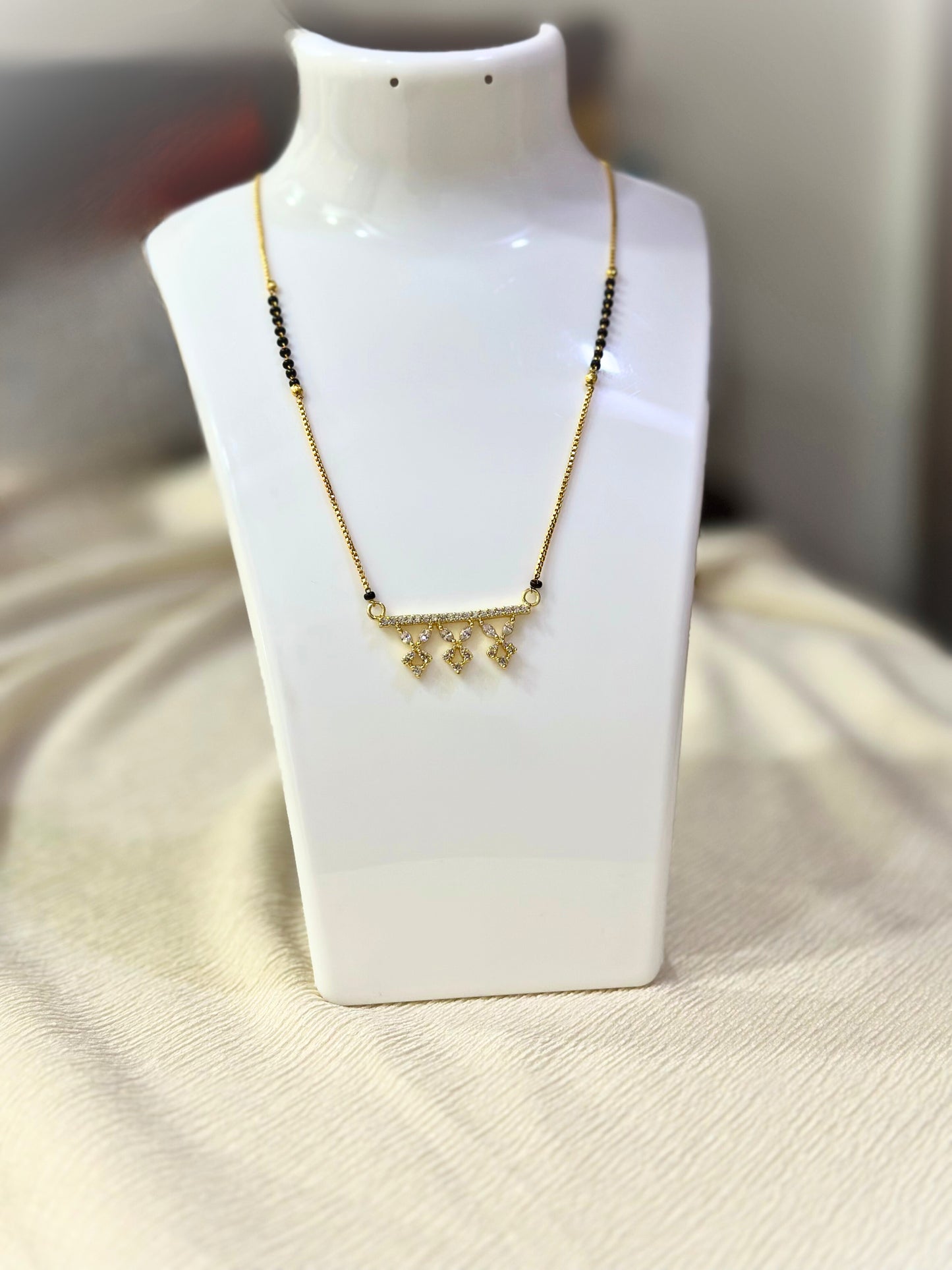 Golden Trio Pendant Mangalsutra