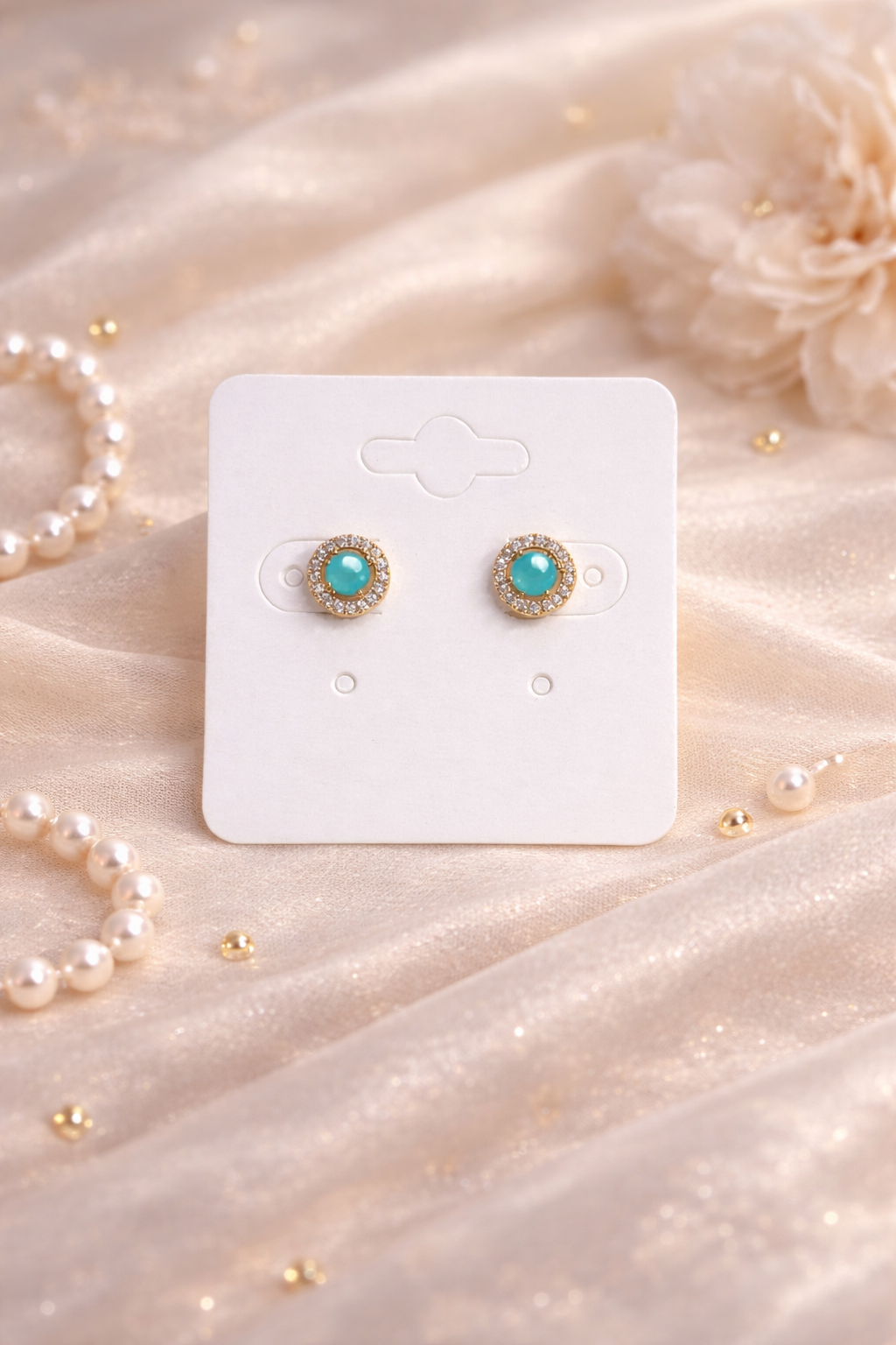 Classic Halo Stud Earrings