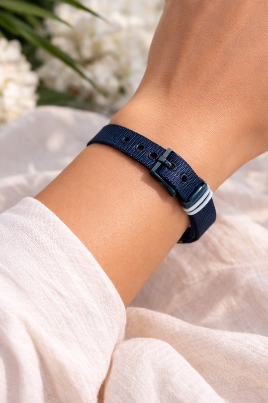 Classic Black / Blue Buckle Bracelet