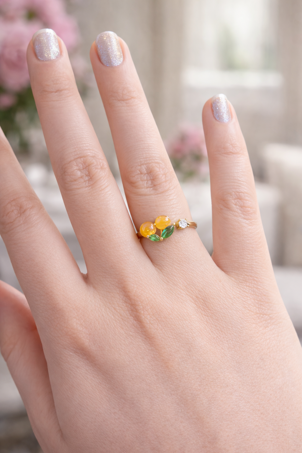 Citrus Bloom Cherry Ring
