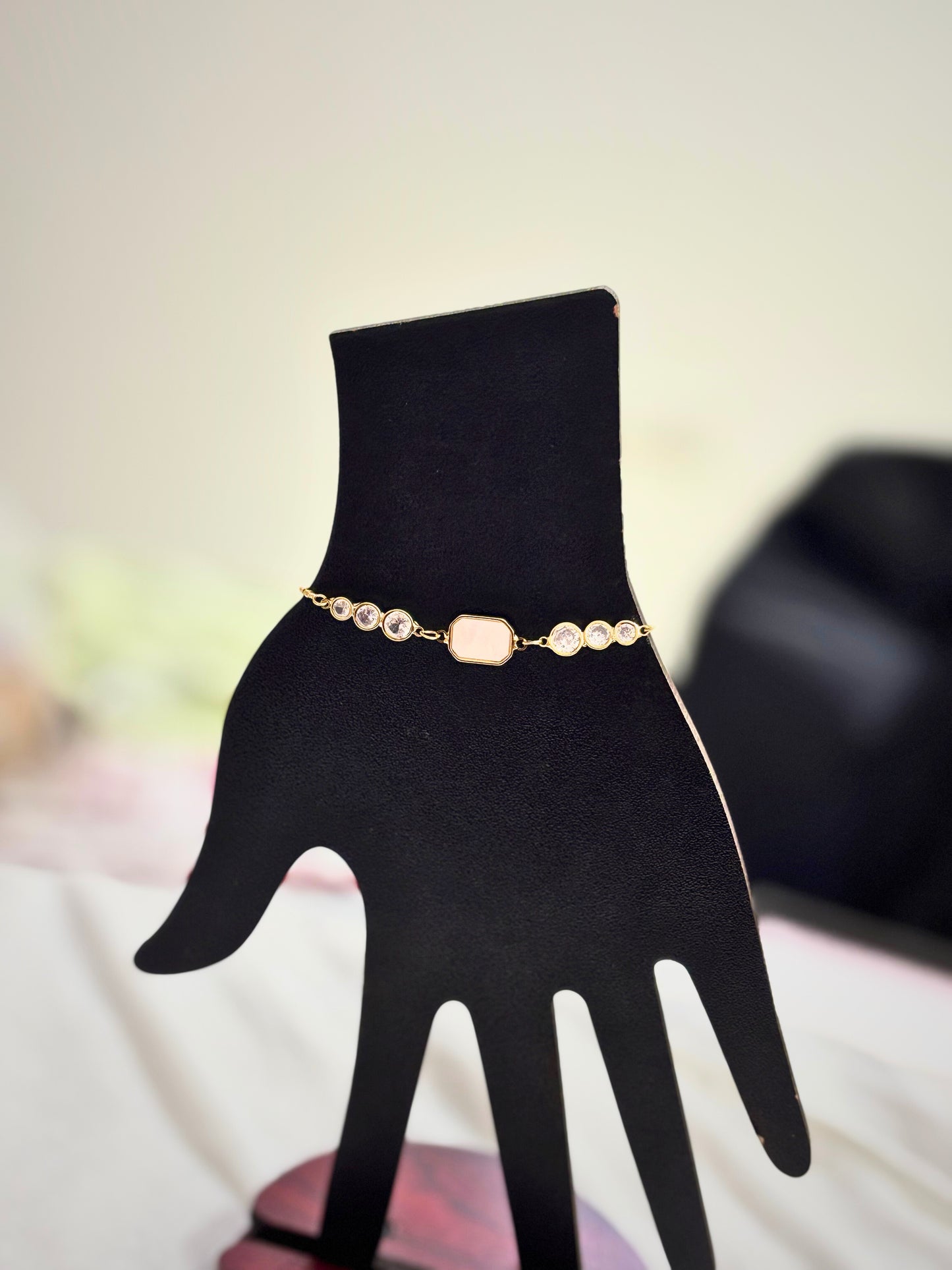 Blush Stone Elegance Bracelet