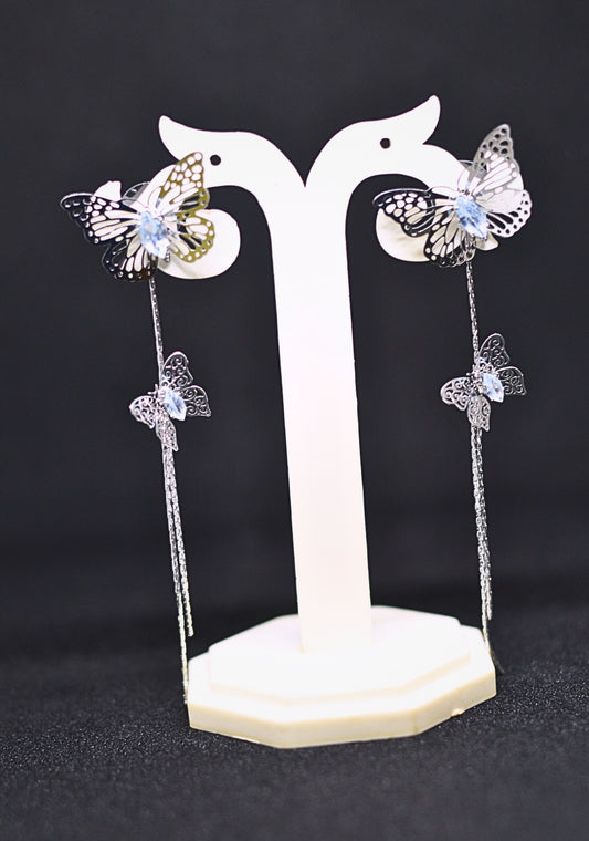 Korean Nabi long earring in silver