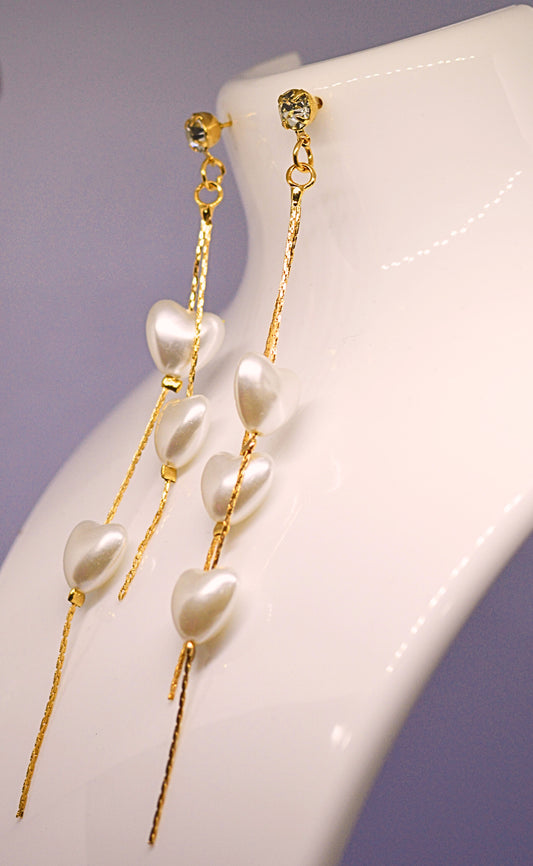 Gold earrings