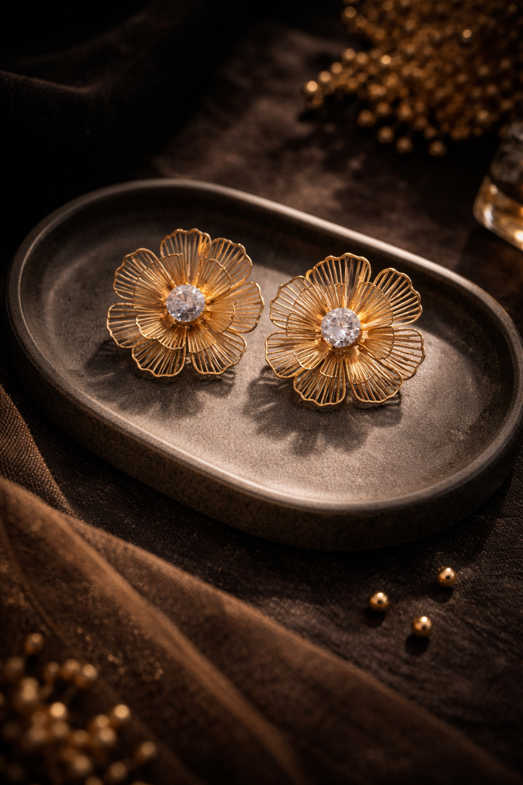 Elegant Petal Glow Earrings