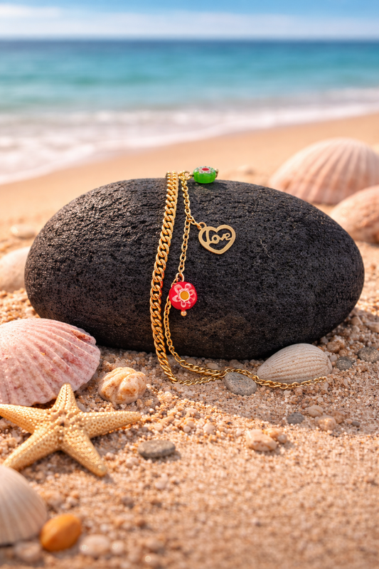 Love Charm Stainless Steel Bracelet