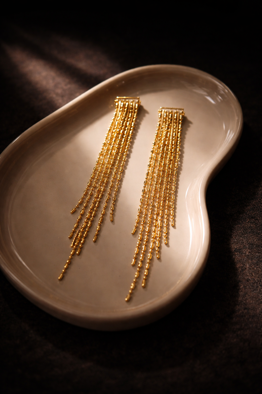 Golden Cascade Luxe Earrings