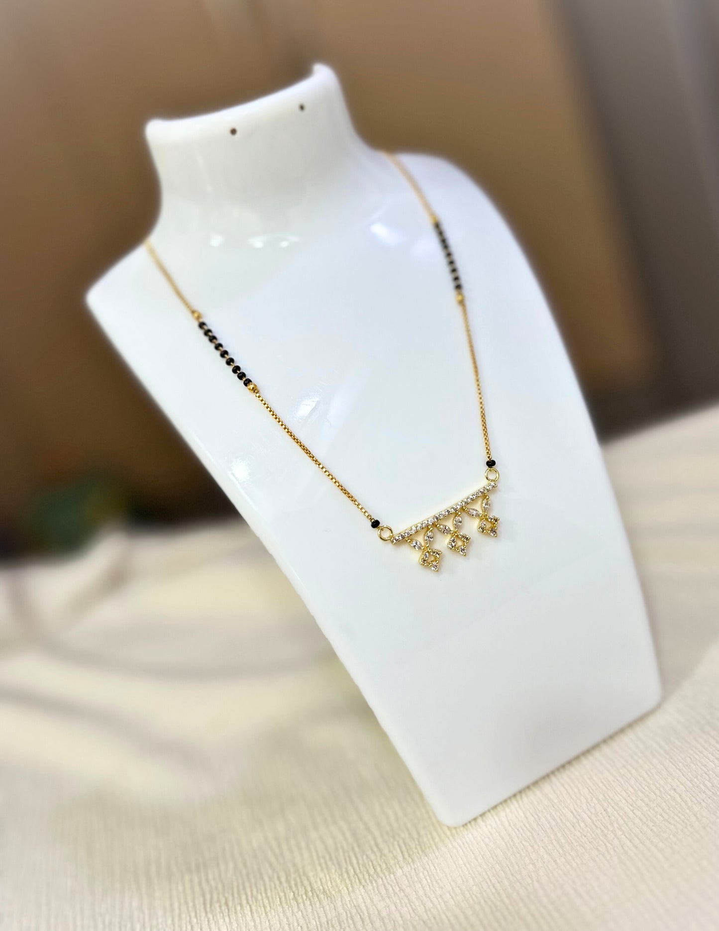 Golden Trio Pendant Mangalsutra