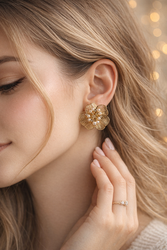 Imperial Bloom Statement Studs