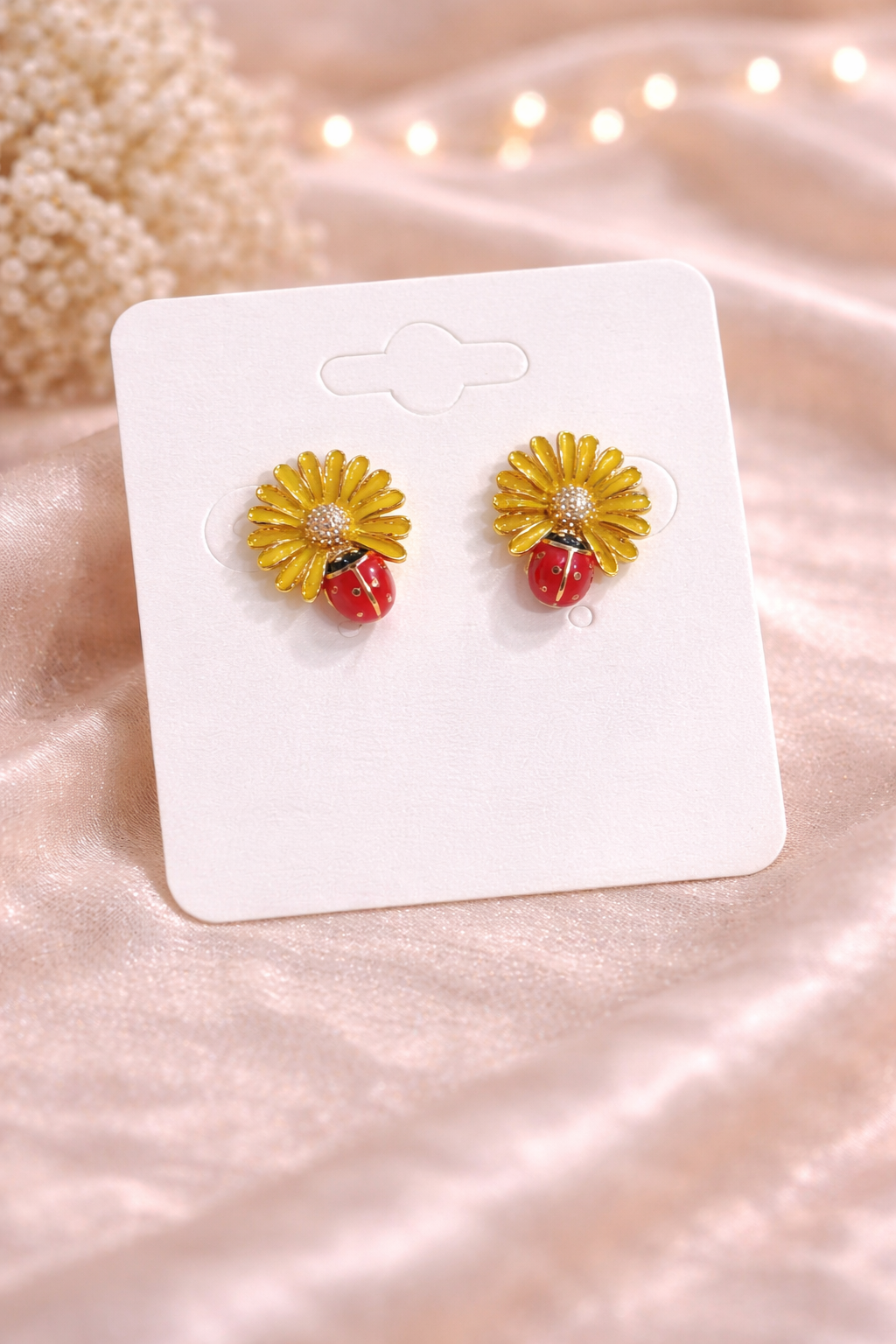 Daisy & Ladybug Stud Earrings