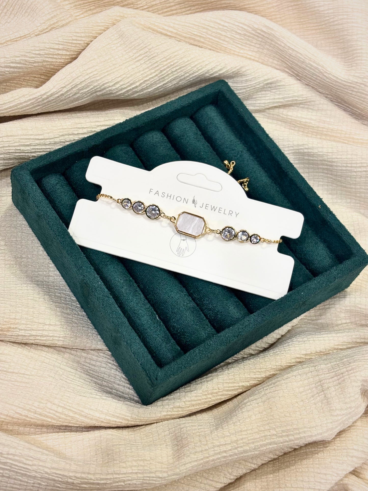 Blush Stone Elegance Bracelet