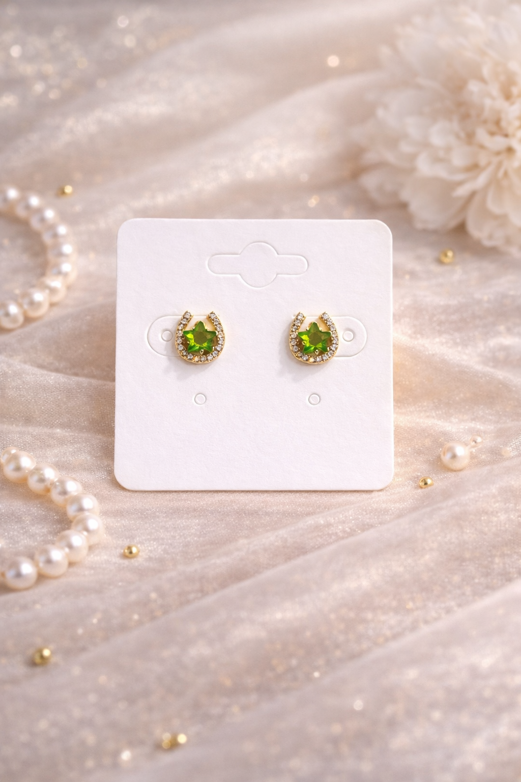 Eterna Shine AD Stone Stud Earrings