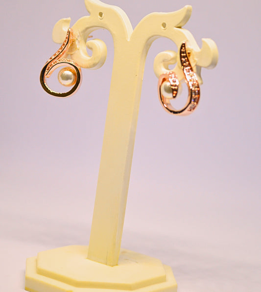 Imported stud style diamond earrings