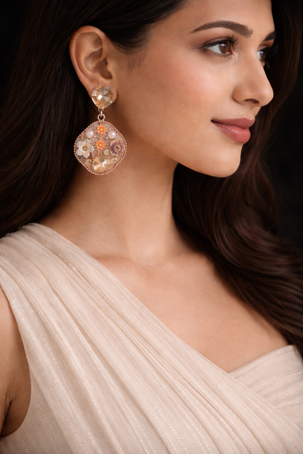 Golden Garden Handmade Earrings
