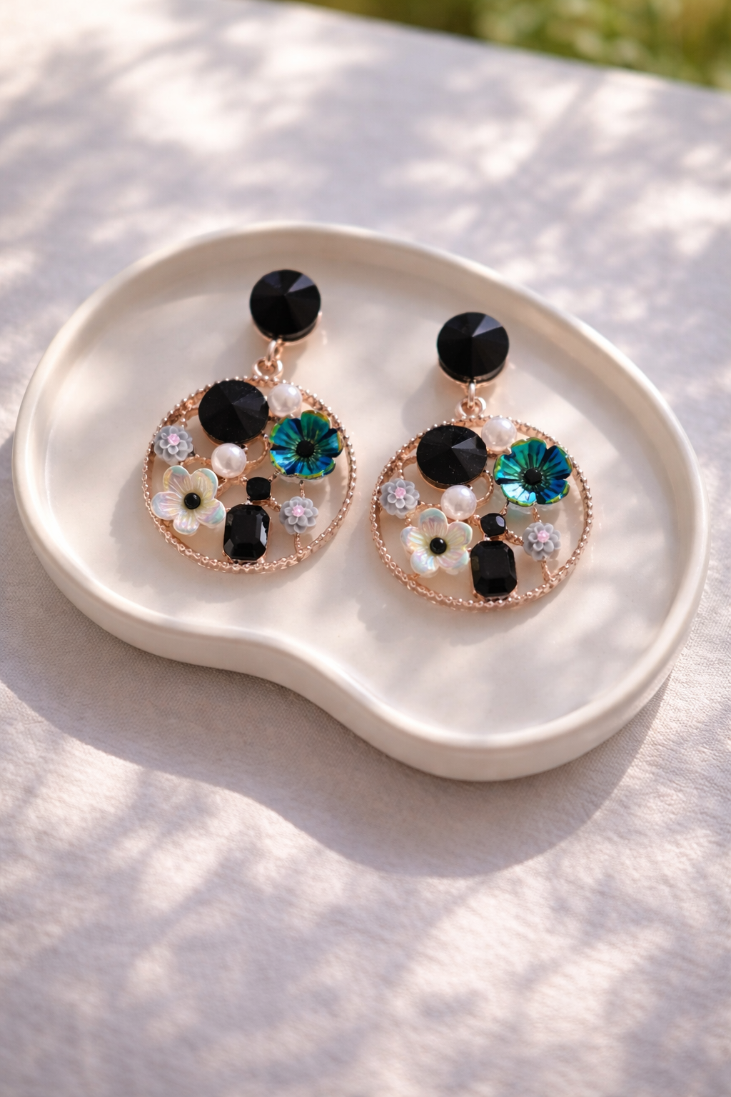 Golden Garden Handmade Earrings