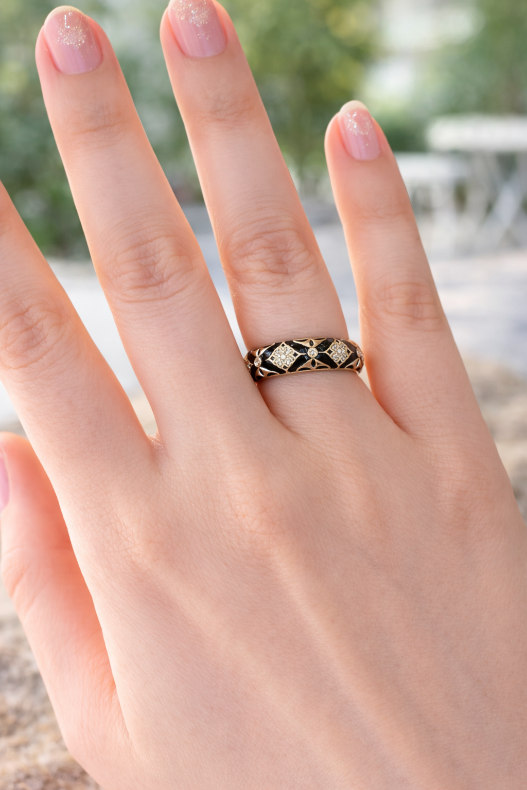 Imperial Enamel Luxe Band Ring