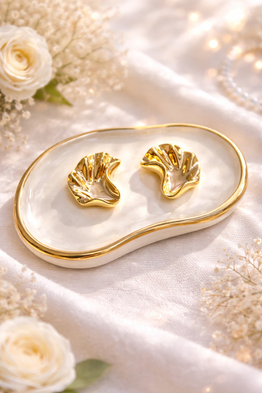 Modern Wave Stainless Steel Earrings