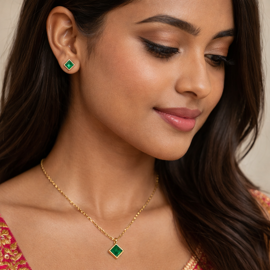 Square Elegance Jewellery Set
