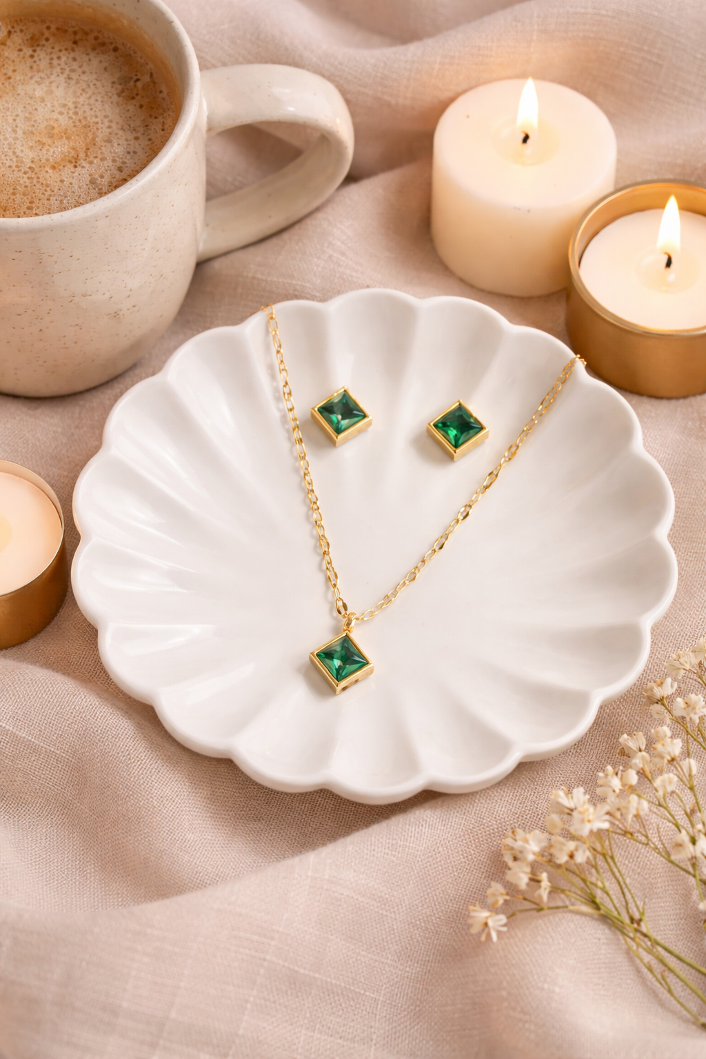 Square Elegance Jewellery Set