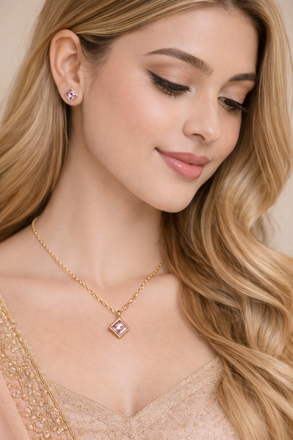 Square Elegance Jewellery Set