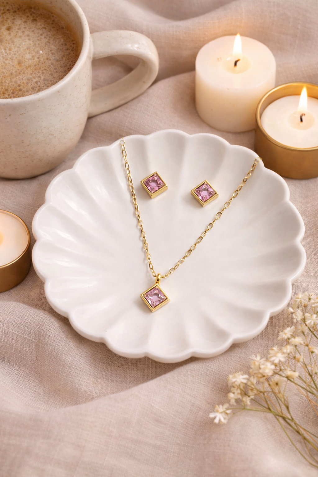 Square Elegance Jewellery Set