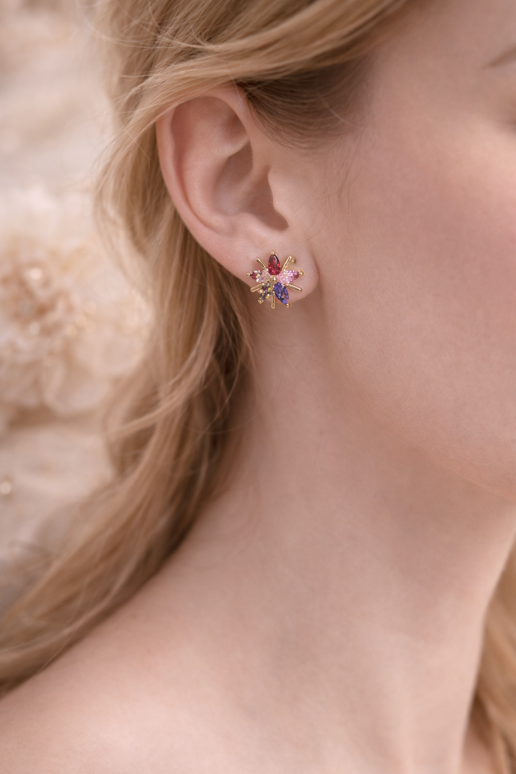 Stellar Bloom Stud Earrings