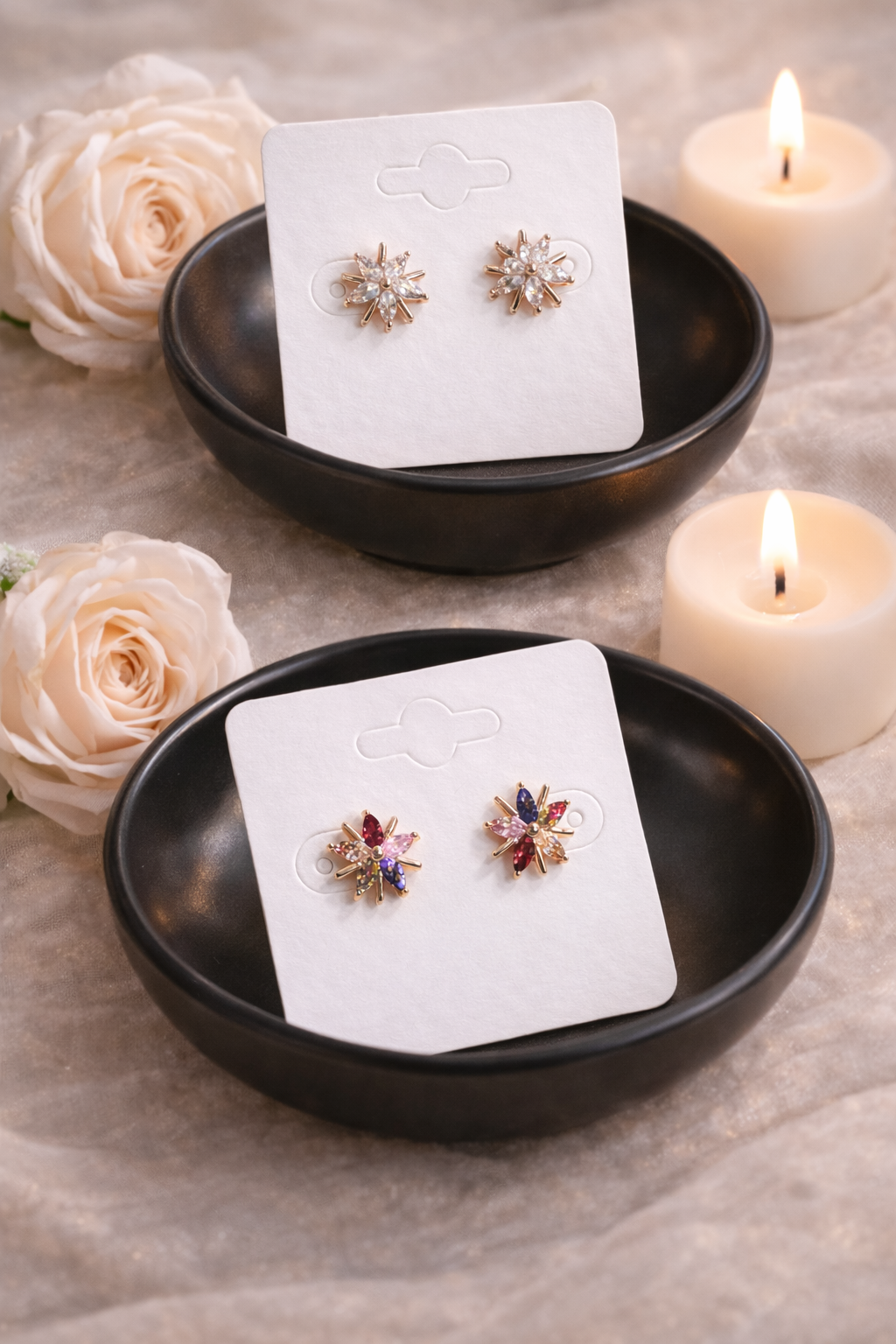 Stellar Bloom Stud Earrings