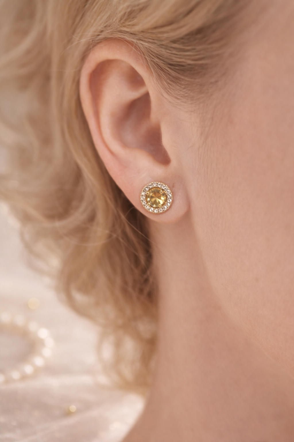Classic Halo Stud Earrings