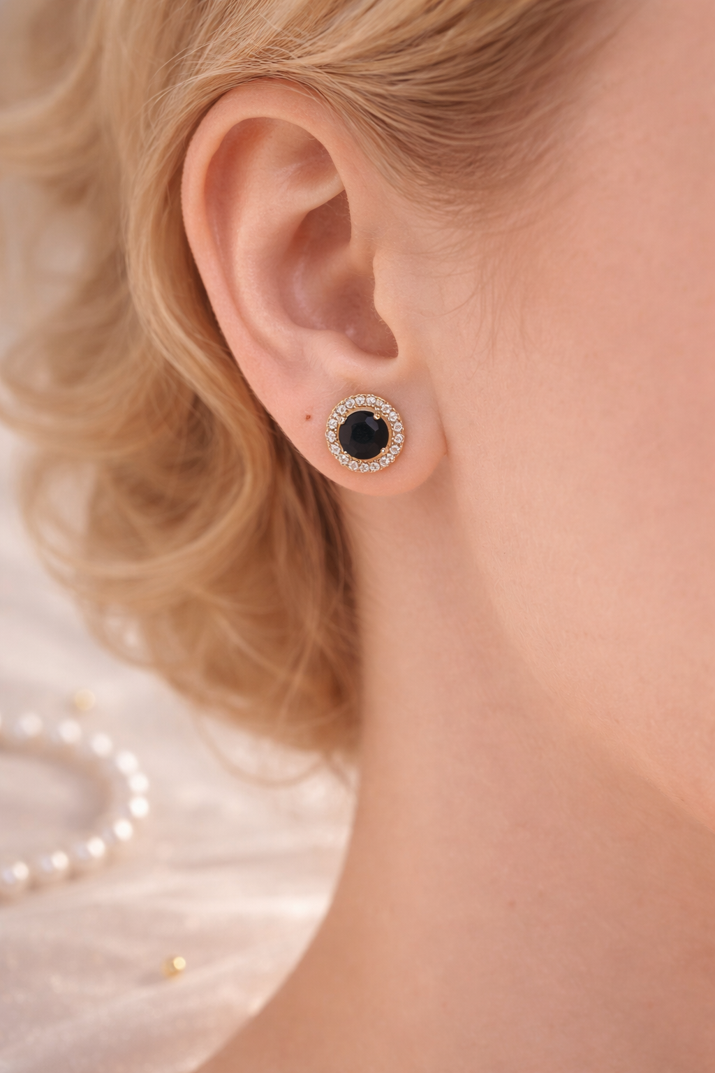Classic Halo Stud Earrings