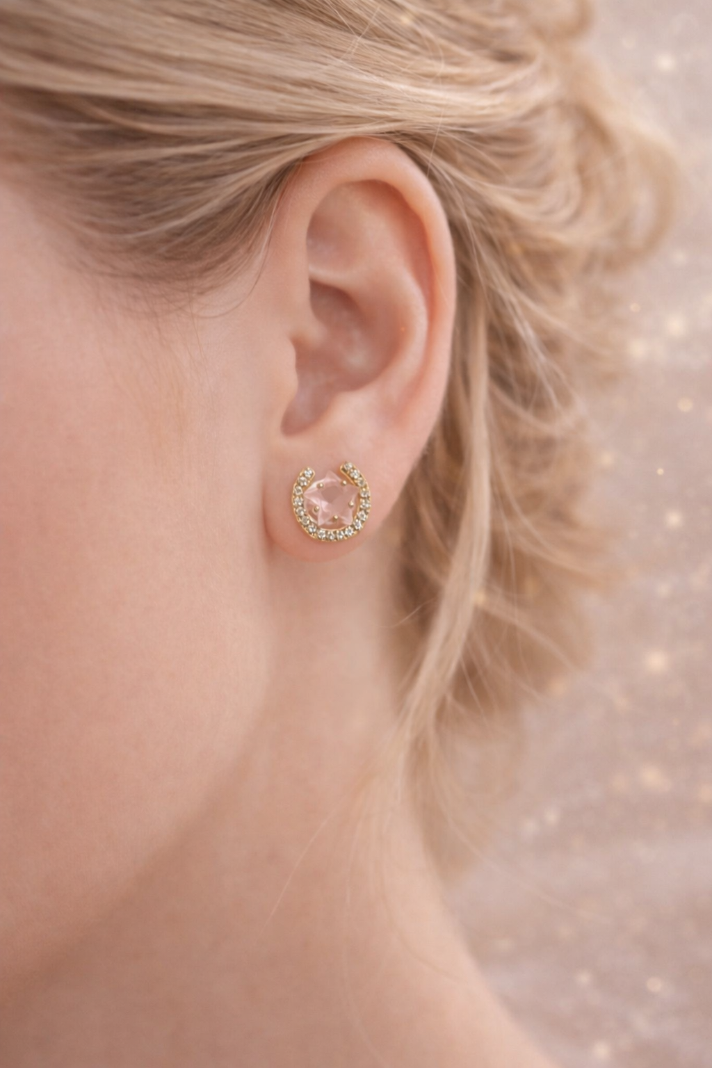 Eterna Shine AD Stone Stud Earrings