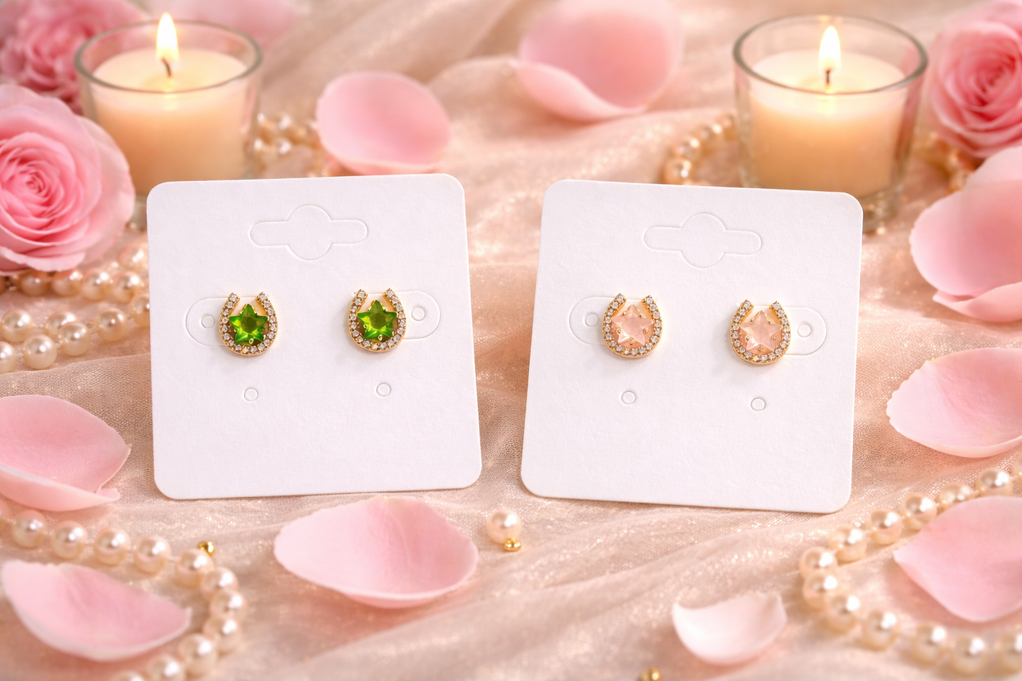 Eterna Shine AD Stone Stud Earrings