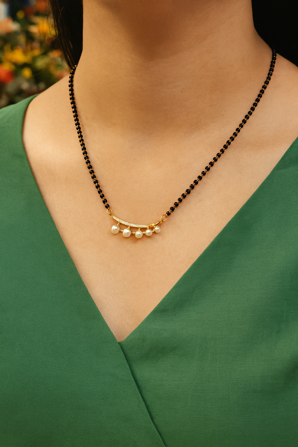 Pearl Drop Elegance Mangalsutra