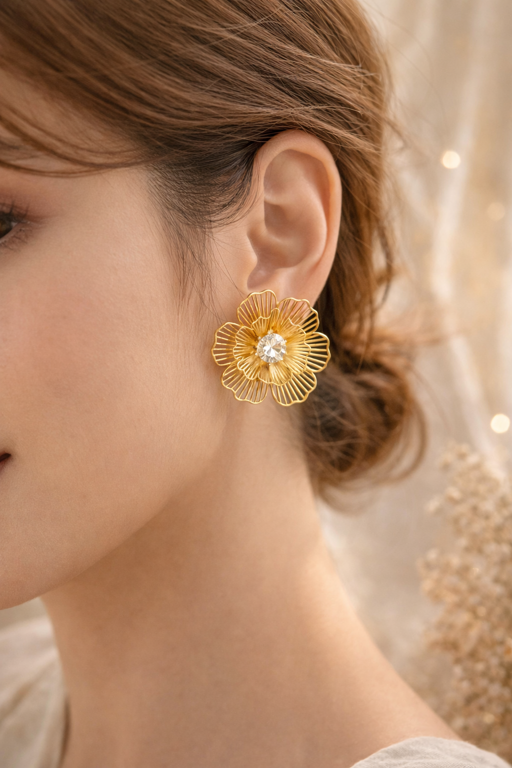 Elegant Petal Glow Earrings